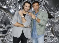 Anthony Colette et Hugo Philip fun et décontractés face à deux Miss ravissantes
