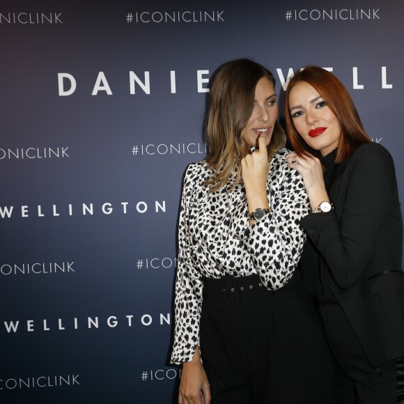 Camille Cerf (Miss France 2015), Maëva Coucke (Miss France 2018) - Soirée de lancement de la nouvelle montre "Iconic Link Daniel Wellington" à Paris le 10 octobre 2019. © Marc Ausset-Lacroix/Bestimage