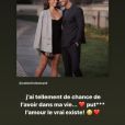 Rachel Legrain-Trapani a partagé cette photo d'elle et de son chéri Valentin Léonard avec un tendre message en story Instagram, le 13 octobre 2019