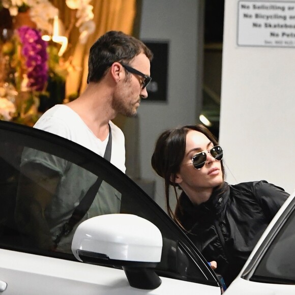 Exclusif - Megan Fox et son mari Brian Austin Green sont allés à un cours de pilates ensemble à Los Angeles, le 3 octobre 2019