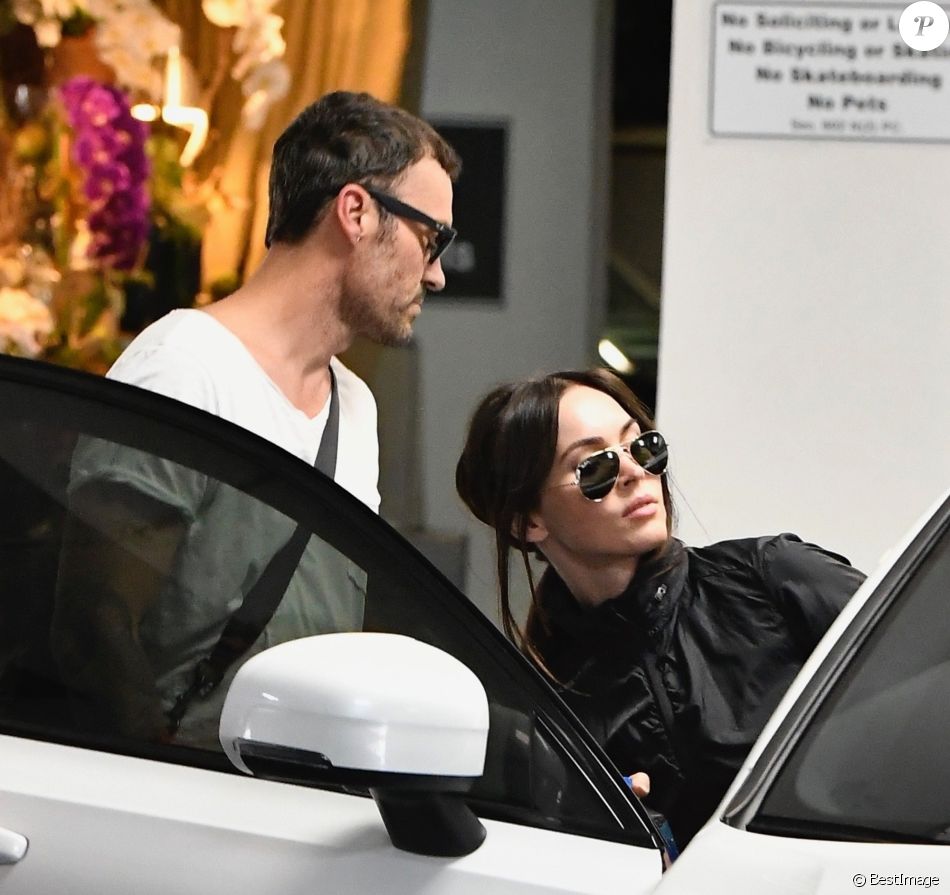 Exclusif - Megan Fox et son mari Brian Austin Green sont allés à un cours de pilates ensemble à Los Angeles, le 3 octobre 2019