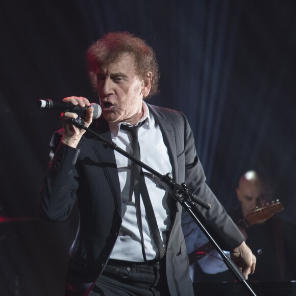 Alain Souchon - Concert du 13ème Gala 2018 de l'Association pour la Recherche sur Alzheimer à la salle Pleyel à Paris le 12 février 2018. L'intégralité des bénéfices de cette soirée servira à financer la recherche sur la maladie d'Alzheimer. © Coadic Guirec-Pierre Perusseau/Bestimage