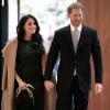 Le prince Harry, duc de Sussex, et Meghan Markle, duchesse de Sussex, arrivent à la cérémonie des WellChild Awards à Londres le 15 octobre 2019.