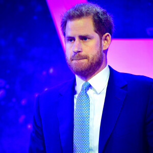 Le prince Harry, duc de Sussex, lors du "WellChild Awards" à l'hôtel Royal Lancaster à Londres. Le 15 octobre 2019