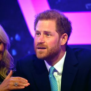 Le prince Harry, duc de Sussex, lors du "WellChild Awards" à l'hôtel Royal Lancaster à Londres. Le 15 octobre 2019