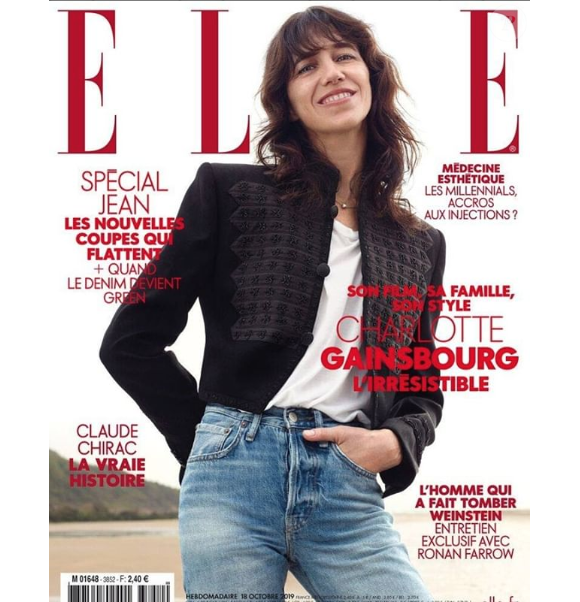 Retrouvez l'interview intégrale de Charlotte Gainsbourg dans le magazine Elle, numéro 3852, du 18 octobre 2019.