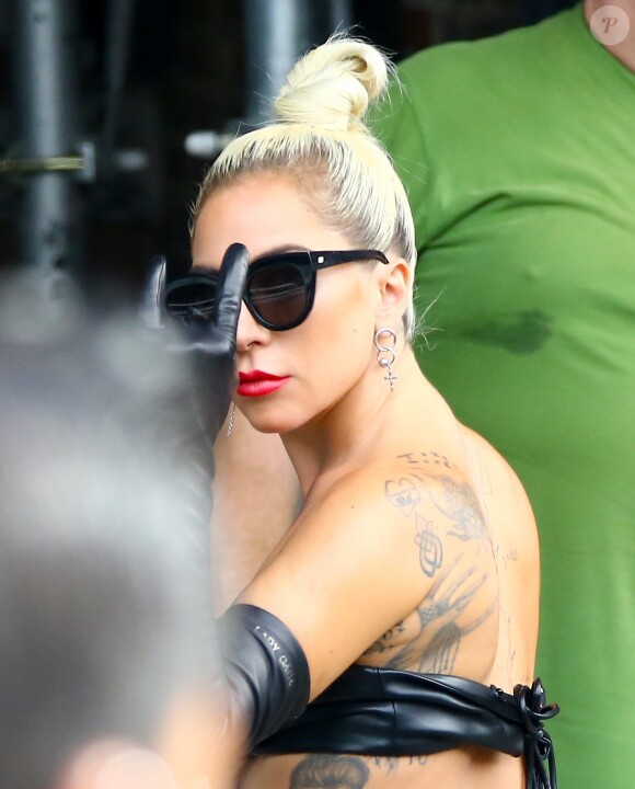 La chanteuse Lady Gaga arrive au théâtre Apollo dans le quartier de Harlem à New York, le 24 juin 2019.