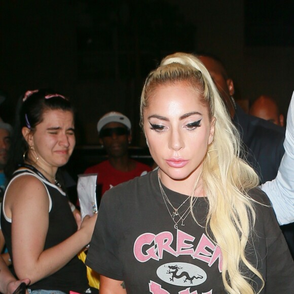 Lady Gaga est de retour à son hôtel après un concert à New York le 24 juin 2019.
