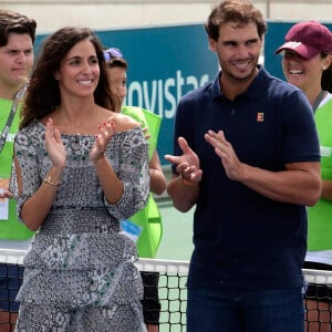 Rafael Nadal et Maria Francisca Perello lors d'un évènement caritatif organisé à Majorque le 18 septembre 2018.