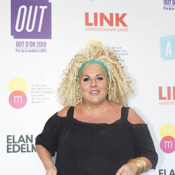 Exclusif - Marianne James lors de la 2ème cérémonie de remise des OUT d'or, prix de la visibilité LGBTI organisé par l'association des journalistes LGBT, AJL et la Maison des Métallos (établissement culturel de la ville de Paris) à la Maison des Métallos, à Paris, France, le 19 juin 2018.