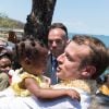 Emmanuel Macron, président de la République - Le président de la République française en visite à Mamoudzou, la capitale de Mayotte le 22 octobre 2019. © Jacques Witt / Pool / Bestimage