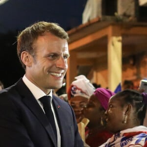 Jean-François Colombet, préfet de la Réunion - Le président de la République Emmanuel Macron visite la ville de Hamjago à Mayotte pour une rencontre avec la population le 22 octobre 2019. © Stéphane Lemouton / bestimage