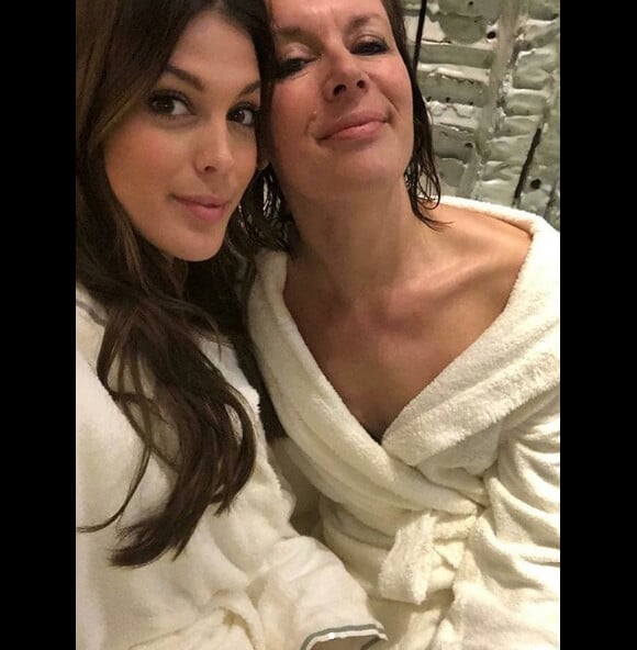 Laurence Druart et sa fille Iris Mittenaere, sur Instagram. Le 19 janvier 2019.