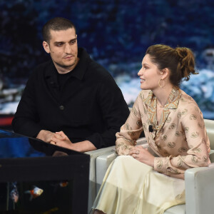 Louis Garrel et sa femme Laetitia Casta - Emission "Che Tempo Che Fa" à Milan en Italie le 7 avril 2019.