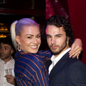 Anthony Colette (directeur artistique de la vodka "Touché") et Katrina Patchett (DALS) lors de la soirée de lancement de la vodka "Touché" au restaurant Castel à Paris, France, le 26 septembre 2019. © Jack Tribeca/Bestimage