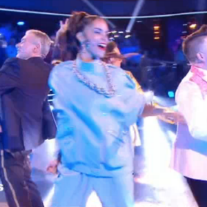 Shy'm sur le plateau de Danse avec les stars le 26 octobre 2019.