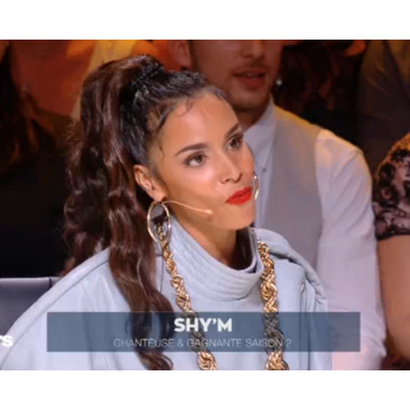 Shy'm sur le plateau de Danse avec les stars le 26 octobre 2019.