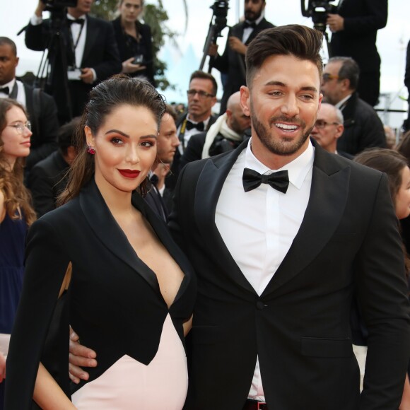 Nabilla Benattia (enceinte) et son mari Thomas Vergara - Montée des marches du film "A Hidden Life" lors du 72ème Festival International du Film de Cannes, le 19 mai 2019. © Denis Guignebourg