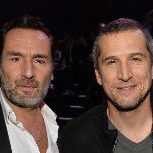 Gilles Lellouche et Guillaume Canet à la 10ème édition du "Etam Live Show" (Etam Lingerie) lors de la Fashion Week à l'école nationale supérieure des beaux-arts à Paris, France, le 26 septembre 2017.