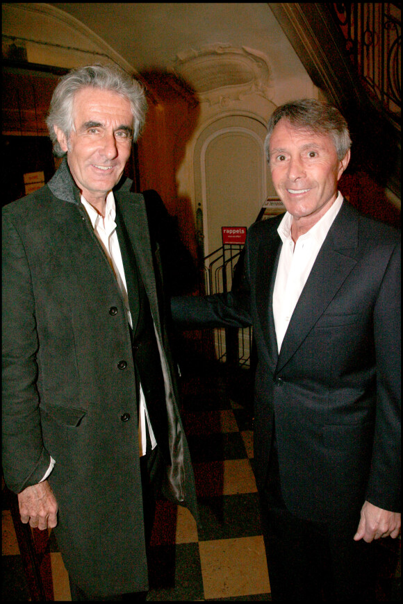 Richard Pezet et Francis Veber - Soirée de la général de la pièce Le temps des cerises, au théâtre de la Madeleine à Paris, le 17 mars 2008