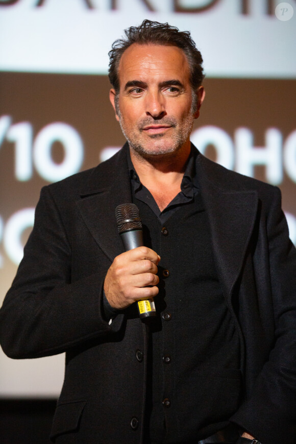 Jean Dujardin lors de l'avant-première du film 'J'accuse' au cinéma UGC de Brouckère, à Bruxelles, le 30 octobre 2019