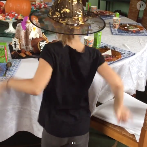 Giulia Sarkozy, la fille de Carla Bruni-Sarkozy et Nicolas Sarkozy, fête Halloween. Octobre 2019.