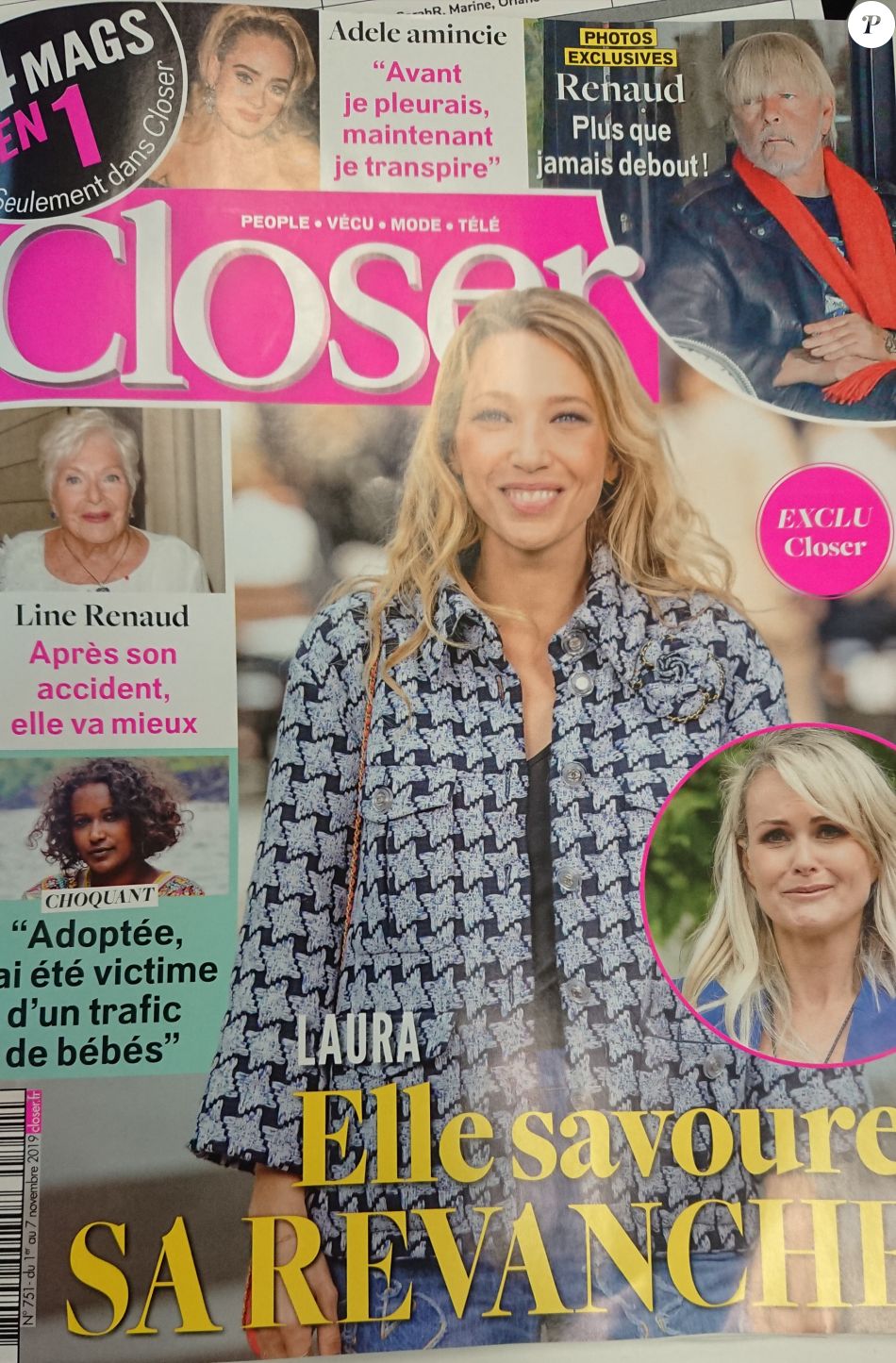 1Er Novembre 2019 - Couverture Closer Du 1er Novembre 2019 Purepeople