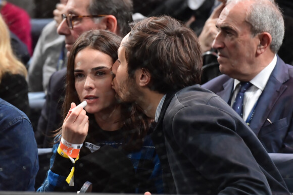 Vianney Bureau (Vianney) et sa compagne Catherine Robert - People lors de la finale du tournoi Rolex Paris Masters 2019 à Paris le 3 novembre 2019. © Veeren - Perusseau / Bestimage