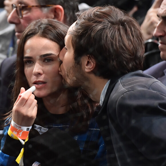 Vianney Bureau (Vianney) et sa compagne Catherine Robert - People lors de la finale du tournoi Rolex Paris Masters 2019 à Paris le 3 novembre 2019. © Veeren - Perusseau / Bestimage