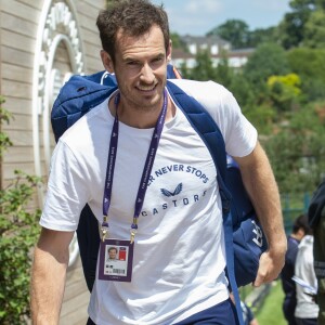 Andy Murray lors du tournoi de Wimbledon 2019 à Londres, Royaume Uni, le 3 juillet 2019.