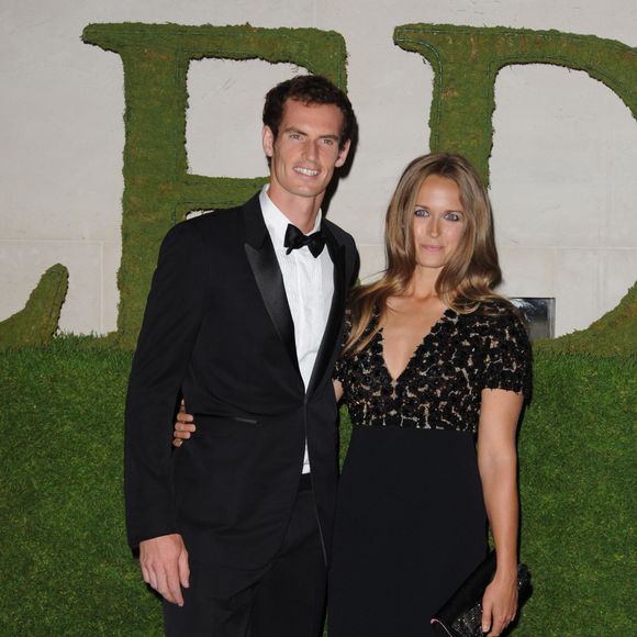Andy Murray et sa compagne Kim Sears au dîner des champions du tournoi de Wimbledon à Londres le 7 juillet 2013