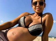 Christina Milian enceinte de M. Pokora: ventre très arrondi et bikini à la plage