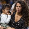 Exclusif - Noura El Shwekh et son fils Sugar sont venus soutenir Jo-Wilfried Tsonga lors du tournoi de tennis Rolex Paris Masters à l'AccorHotels Arena à Paris le 31 octobre 2019.