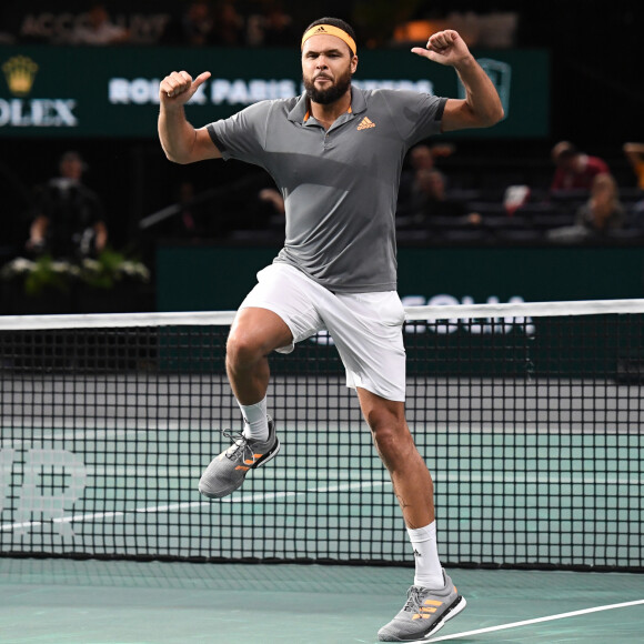 Jo-Wilfried Tsonga lors du Rolex Paris Masters le 31 octobre 2019. © Gwendoline Le Goff / Panoramic / Bestimage Rolex Paris Masters 2019, Paris, 31st October 2019.01/11/2019 - Paris