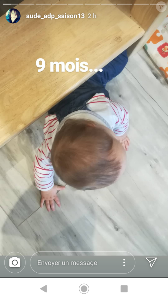 Aude de "L'amour est dans le pré 2018" poste des photos de son fils sur Instagram, le 4 octobre 2019, pour ses 9 mois