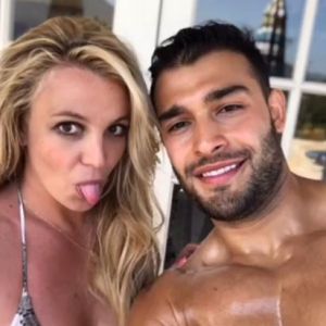 Britney Spears et Sam Asghari. Juillet 2019.