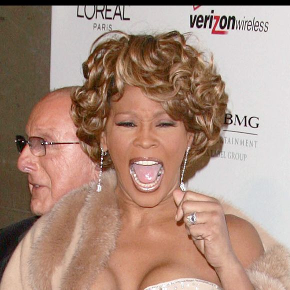 Clive Davis et Whitney Houston aux Grammy Awards en 2007 à Beverly Hills.