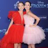 Veronica et sa soeur Vanessa Merrell - Les célébrités lors de l'avant-première du film "La Reine des Neiges 2" à Los Angeles, le 7 novembre 2019.
