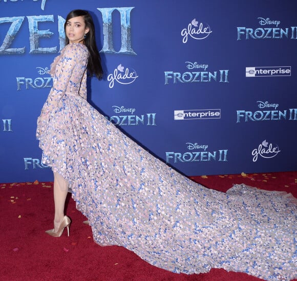 Sofia Carson - Les célébrités lors de l'avant-première du film "La Reine des Neiges 2" à Los Angeles, le 7 novembre 2019.