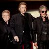 Exclusif - Eddy Mitchell, Jacques Dutronc, Johnny Hallyday - Concert des "Vieilles Canailles" à l'AccorHotels Arena à Paris, le 25 juin 2017. © Olivier Borde/Bestimage