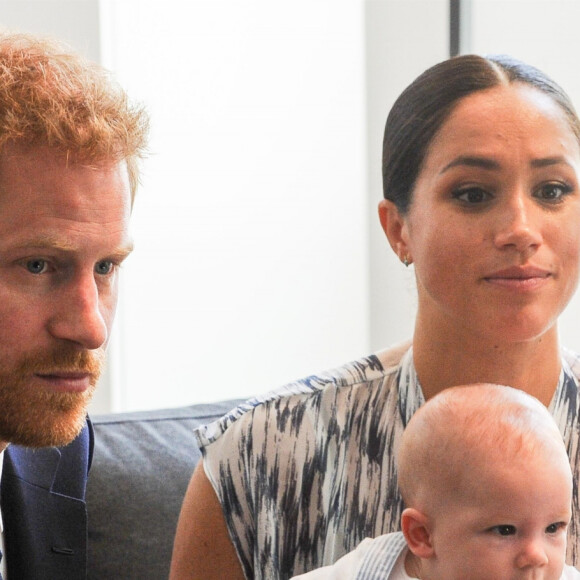 Le prince Harry, duc de Sussex, et Meghan Markle, duchesse de Sussex, avec leur fils Archie ont rencontré l'archevêque Desmond Tutu et sa femme à Cape Town, Afrique du Sud. Le 25 septembre 2019 On September 25th 2019.