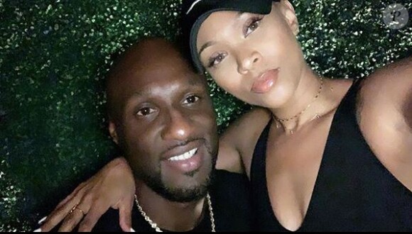 Lamar Odom et sa fiancée Sabrina Parr. Octobre 2019.