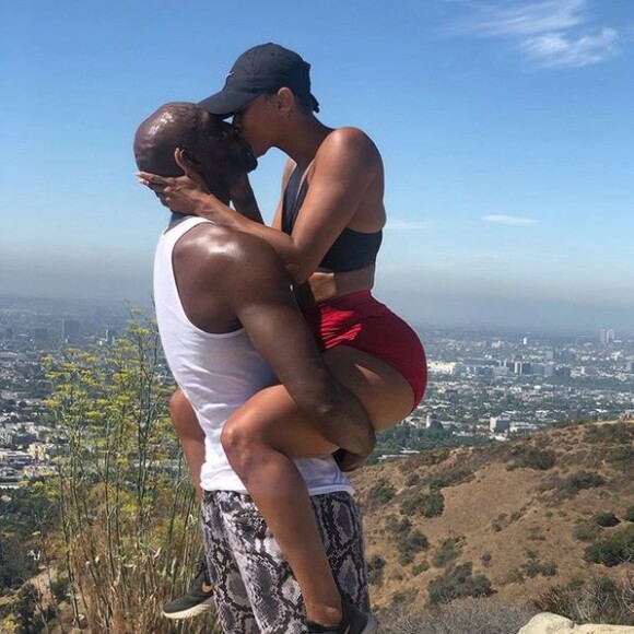 Lamar Odom et sa fiancée Sabrina Parr. Septembre 2019.