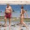 Exclusif - Flavio Briatore passe ses vacances avec son fils Nathan Falco et sa nouvelle compagne à Malindi au Kenya le 1er janvier 2019.