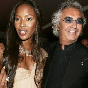 Flavio Briatore et Naomi Campbell le 17 mai 2005 à Cannes.