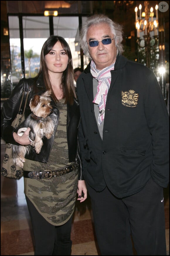 Flavio Briatore et son ex femme Elisabeta Gregoraci à Monaco le 24 avril 2010.