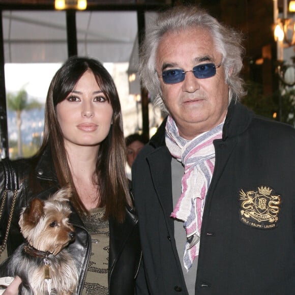 Flavio Briatore et son ex femme Elisabeta Gregoraci à Monaco le 24 avril 2010.