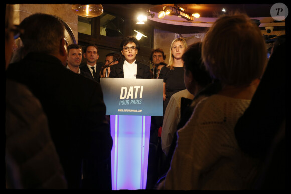 Rachida Dati lance officiellement sa campagne pour les élections municipales de Paris 2020 au restaurant "L'ami Justin". Paris, le 7 novembre 2019. © Alain Guizard/Bestimage