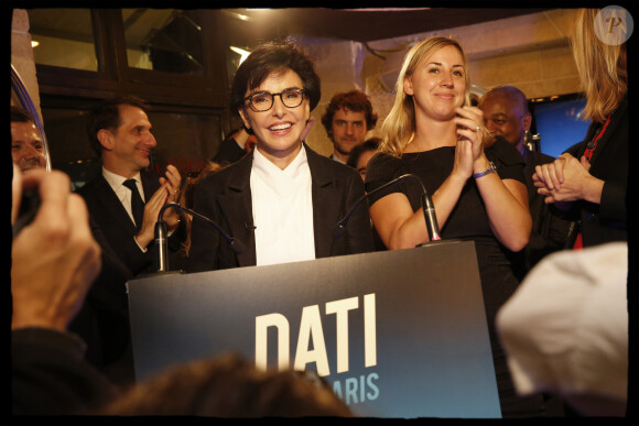 Rachida Dati lance officiellement sa campagne pour les élections municipales de Paris 2020 au restaurant "L'ami Justin". Paris, le 7 novembre 2019. © Alain Guizard/Bestimage