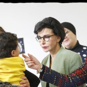 Exclusif - Rachida Dati et Jeanne d'Hauteserre (Maire du 8ème arrondissement de Paris) - Déplacement de Rachida Dati sur des thématiques liées à l'Enfance et à la Famille à Paris à la Maison des Assistantes maternelles du 8ème, le 8 novembre 2019. © Alain Guizard/Bestimage